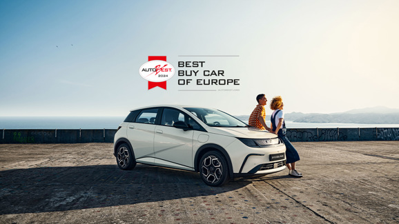 BYD med Best Buy Car of Europe badge