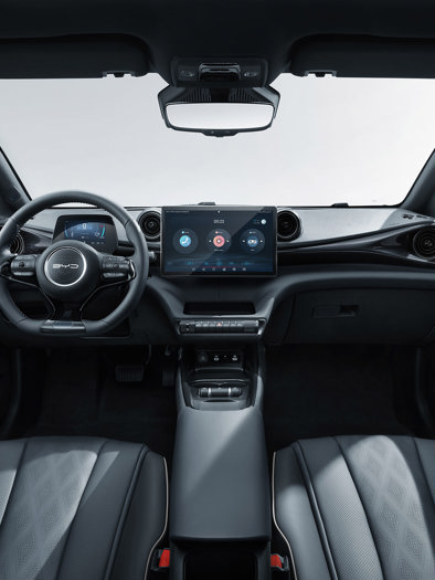 Interiøret i en BYD DOLPHIN