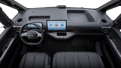 Interiøret i en BYD E-VALI