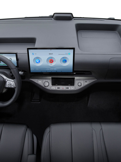 Interiøret i en BYD E-VALI