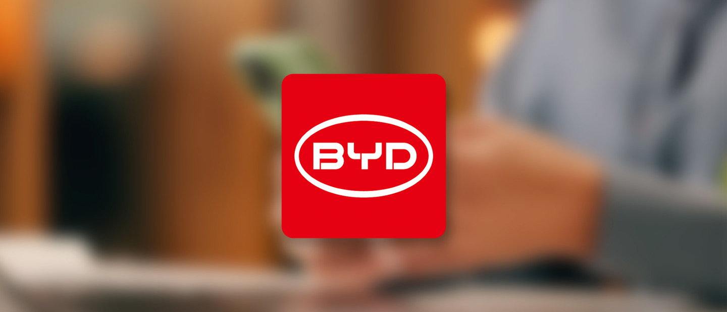 Rødt BYD logo 